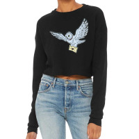 Flying Magical Owl Cropped Sweater | Artistshot