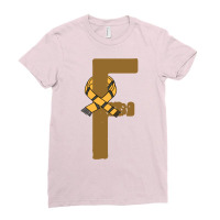 F Letter Magic School Team Badger Ladies Fitted T-shirt | Artistshot