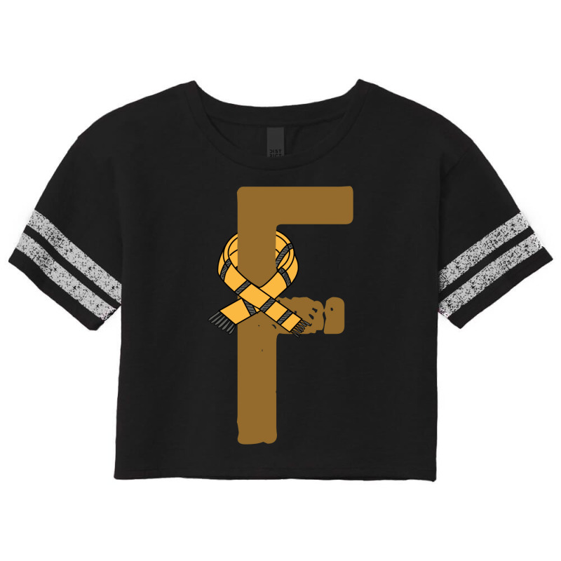 F Letter Magic School Team Badger Scorecard Crop Tee by mecispahjah | Artistshot