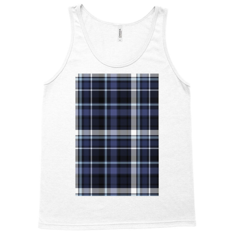 Blue And Grey Checks Tank Top by heathybatevam | Artistshot