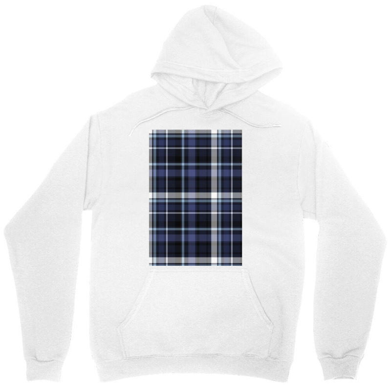 Blue And Grey Checks Unisex Hoodie by heathybatevam | Artistshot