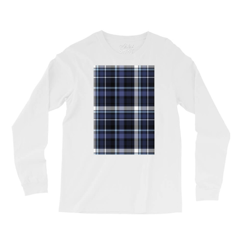 Blue And Grey Checks Long Sleeve Shirts by heathybatevam | Artistshot