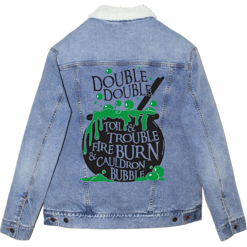 Bubble Cauldron Unisex Sherpa-Lined Denim Jacket by heathybatevam | Artistshot