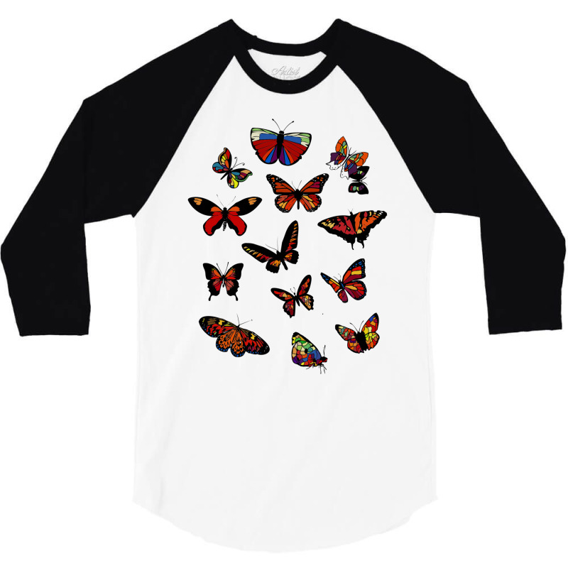 Butterflies Model. 3/4 Sleeve Shirt | Artistshot