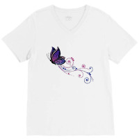 Fashion Batterfly V-neck Tee | Artistshot