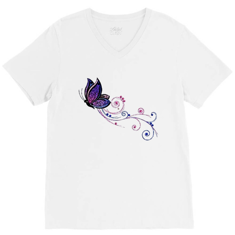 Fashion Batterfly V-neck Tee | Artistshot