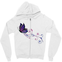 Fashion Batterfly Zipper Hoodie | Artistshot