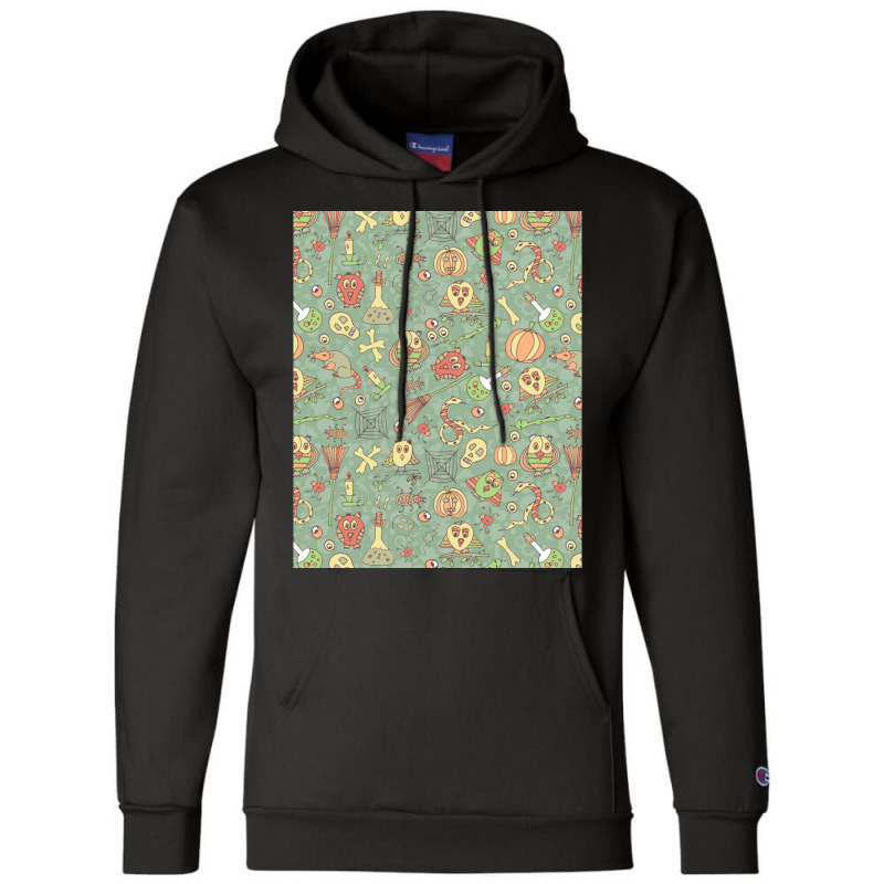 Halloween Seamless Pattern Champion Hoodie by ernolundon | Artistshot