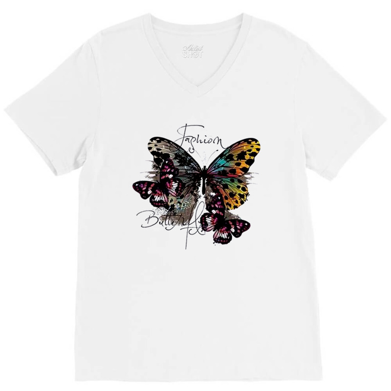 Fashion Batterfly V-neck Tee | Artistshot