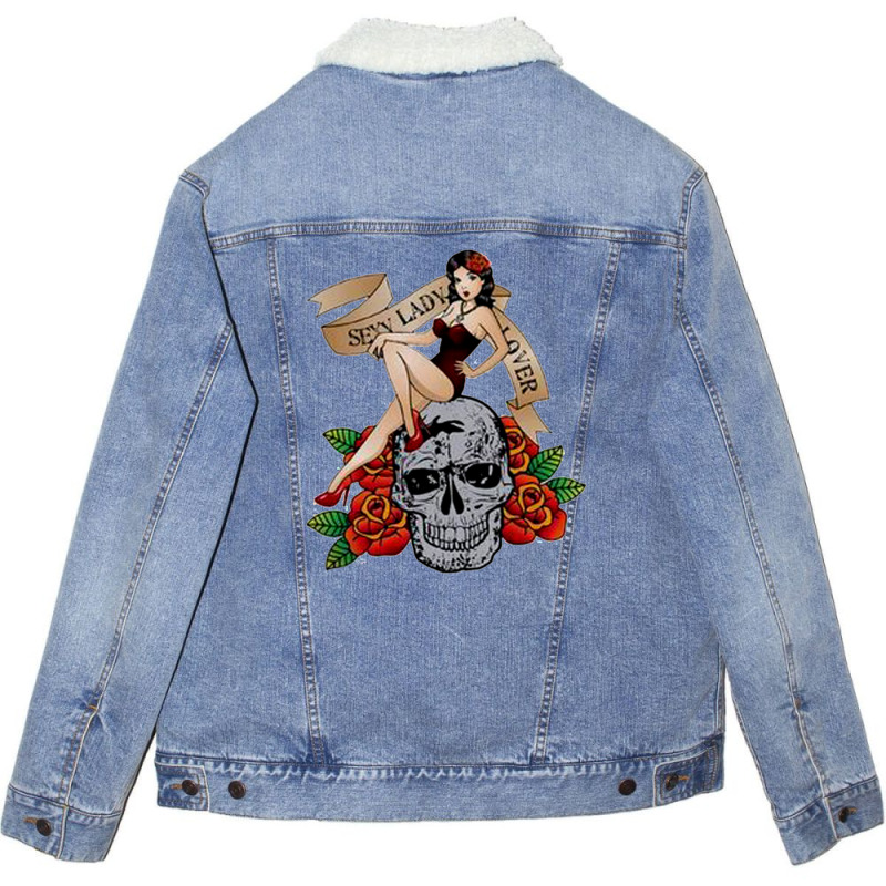 Beautifull Lady Lover Unisex Sherpa-lined Denim Jacket | Artistshot