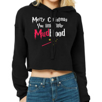 Coffee Spell In Wizarding World And Merry Happy Ch Cropped Hoodie | Artistshot