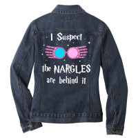 I Suspect The Nargles Are Behind It Ladies Denim Jacket | Artistshot