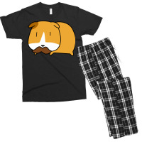 Mustache Guinea Pig Men's T-shirt Pajama Set | Artistshot