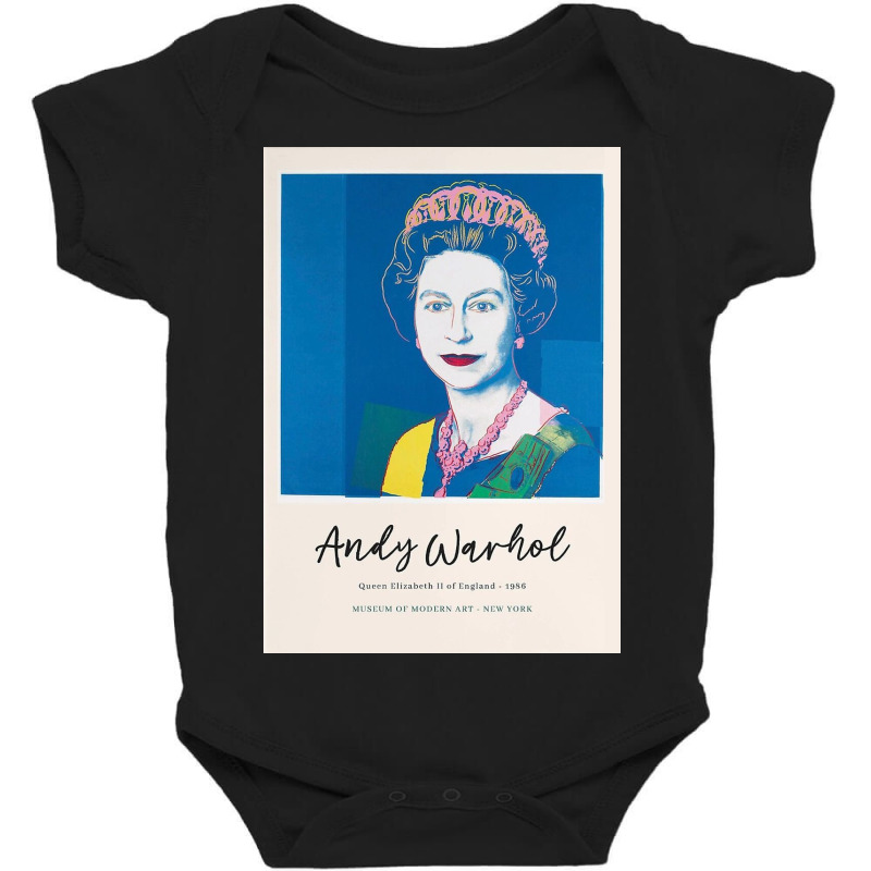 Andy Warhol Queen Elizabeth Baby Bodysuit | Artistshot