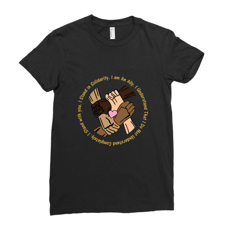 Black Lives Matter Shirt, Anti Racism T Shirt, Act Ladies Fitted T-Shirt by Ngocjohn82 | Artistshot