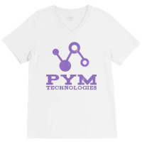 Pym Technologies Symbol (purple) Distressed V-neck Tee | Artistshot