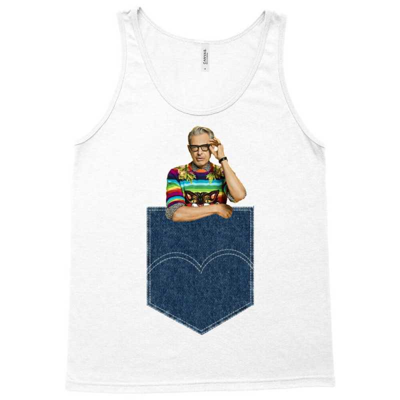 Pocket Jeff Goldblum Tank Top by jepthabaabiw | Artistshot