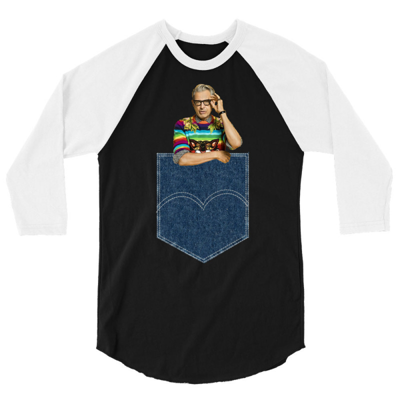 Pocket Jeff Goldblum 3/4 Sleeve Shirt by jepthabaabiw | Artistshot