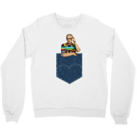 Pocket Jeff Goldblum Crewneck Sweatshirt | Artistshot