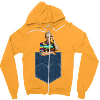 Pocket Jeff Goldblum Zipper Hoodie | Artistshot