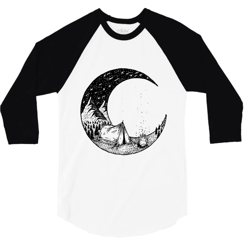 Camping Under The Stars 3/4 Sleeve Shirt by ifa art | Artistshot