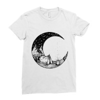 Camping Under The Stars Ladies Fitted T-shirt | Artistshot