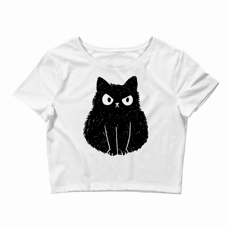 Cat Angry Feline Novelty Crop Top by ifa art | Artistshot