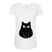 Cat Angry Feline Novelty Maternity Scoop Neck T-shirt | Artistshot