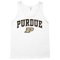 Purdue Boilermakers Arch Over Heather Gray Pullove Tank Top | Artistshot