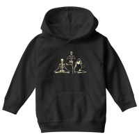 Skeletons  Meditating Skeleton Youth Hoodie | Artistshot