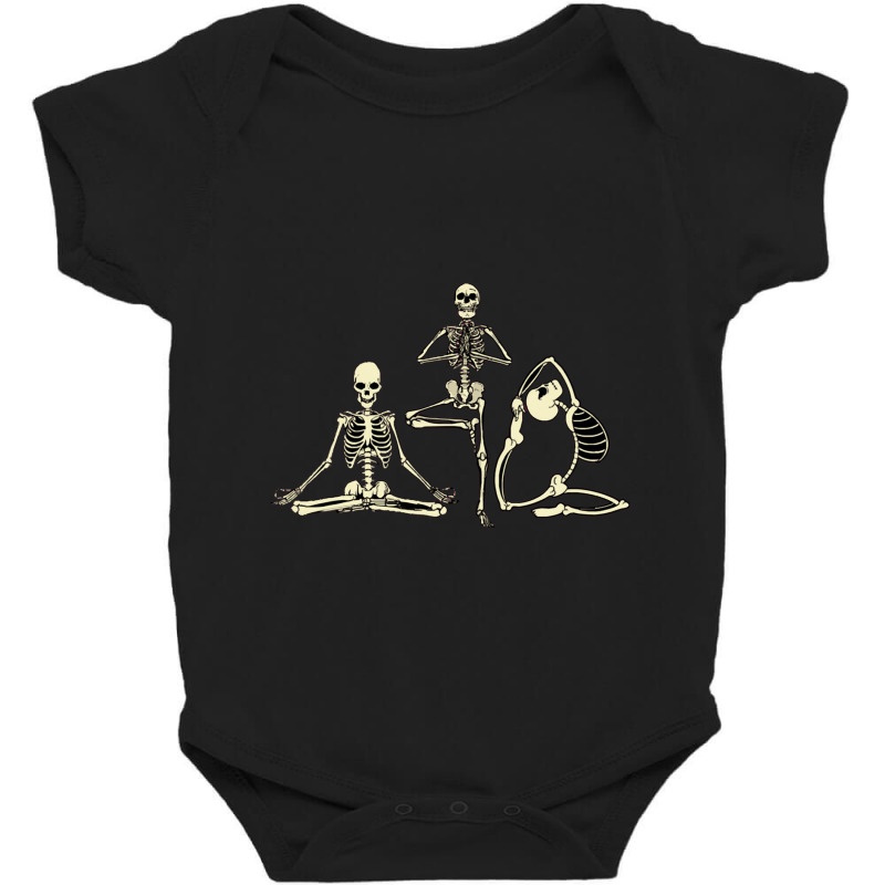 Skeletons  Meditating Skeleton Baby Bodysuit by kipaspring | Artistshot