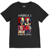 Funny America's Horror Story Biden Halloween Costu V-neck Tee | Artistshot