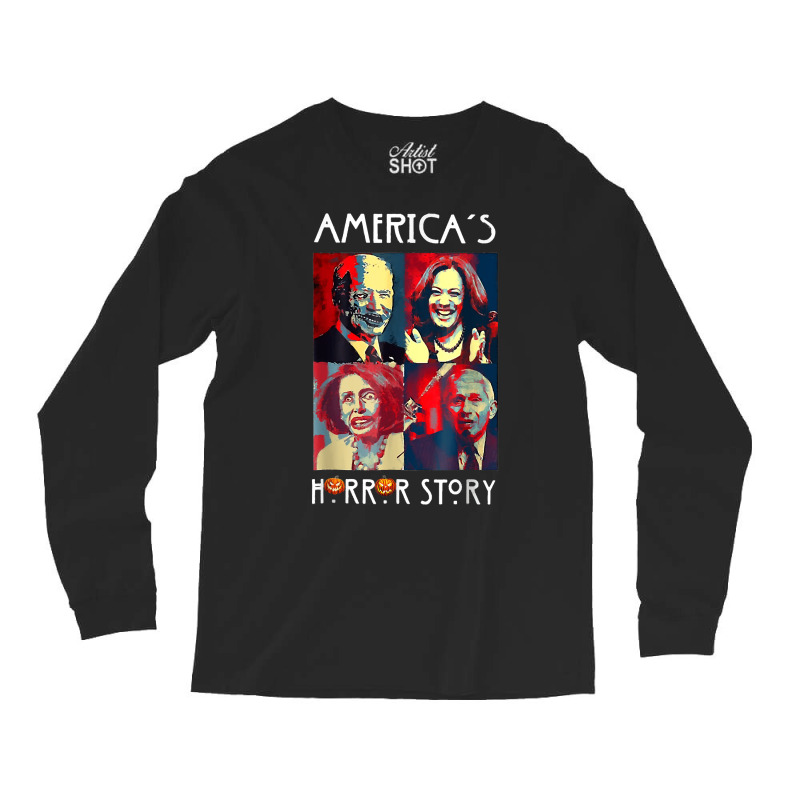 Funny America's Horror Story Biden Halloween Costu Long Sleeve Shirts | Artistshot