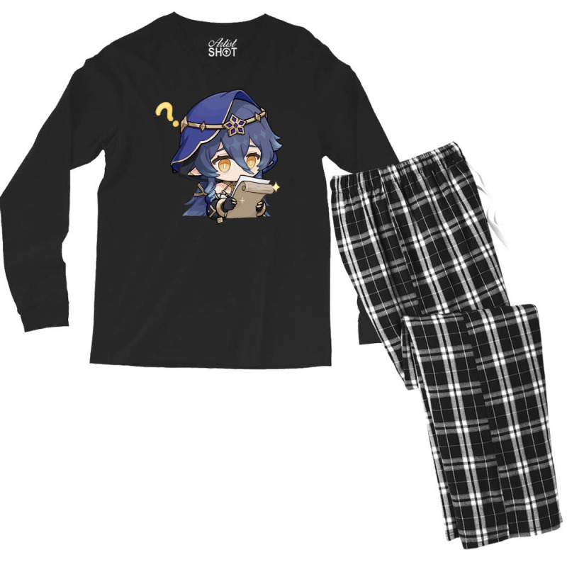 Genshin Impact Layla Men's Long Sleeve Pajama Set | Artistshot