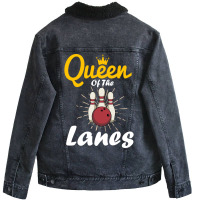 Queen Of The Lanes Nostalgia Unisex Sherpa-lined Denim Jacket | Artistshot