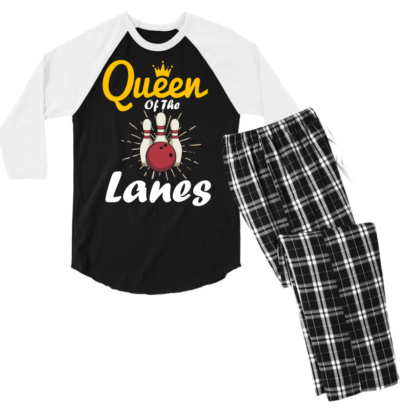 Queen Of The Lanes Nostalgia Men's 3/4 Sleeve Pajama Set | Artistshot