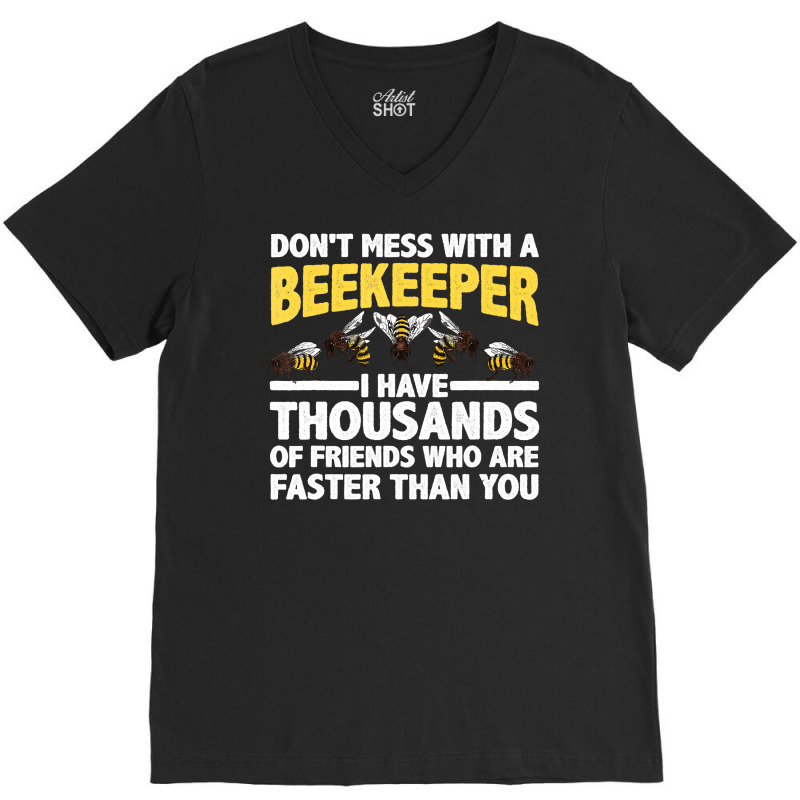 Beekeeper Art Men Women Beekeeping Honeybee Beehiv V-neck Tee | Artistshot