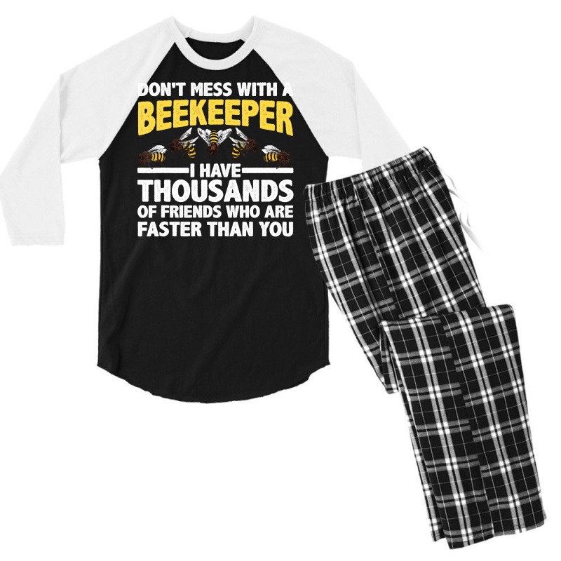 Beekeeper Art Men Women Beekeeping Honeybee Beehiv Men's 3/4 Sleeve Pajama Set | Artistshot