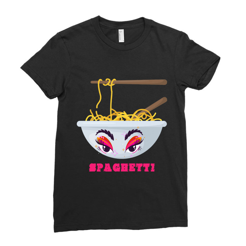 Spaghetti Lover  Spaghetti Lover’s Ladies Fitted T-Shirt by gaptanalaras | Artistshot