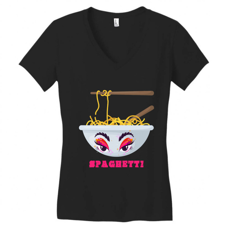 Spaghetti Lover  Spaghetti Lover’s Women's V-Neck T-Shirt by gaptanalaras | Artistshot