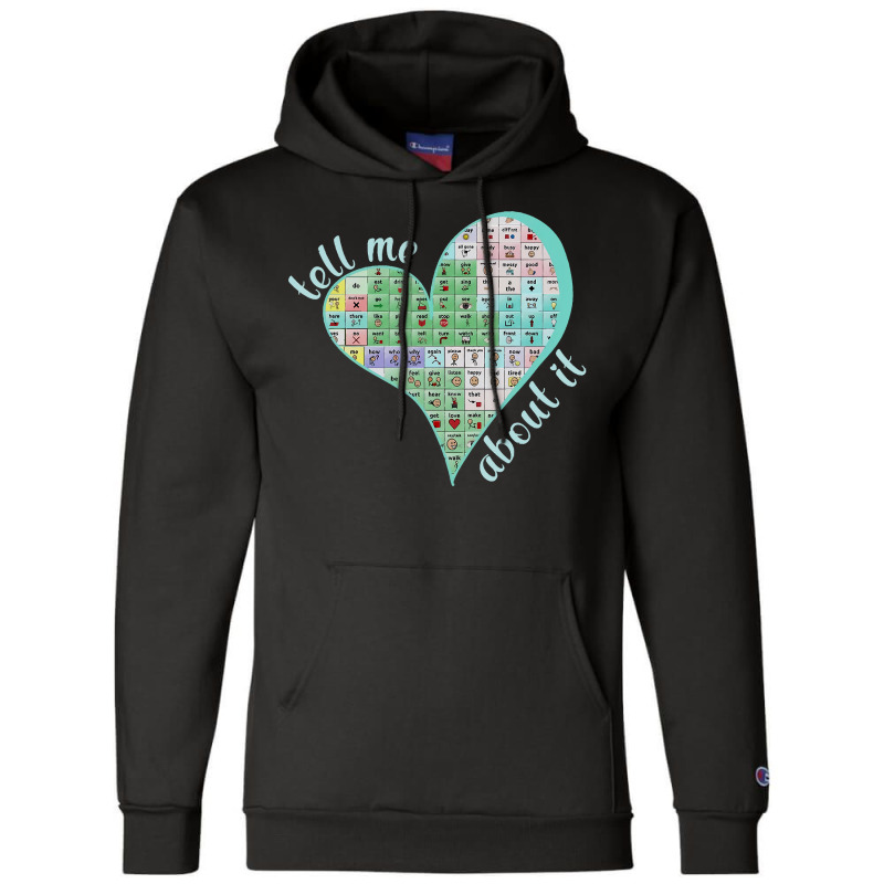 Sped Teacher Heart Your Words Matter Speech Therap Champion Hoodie by darinstan | Artistshot