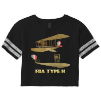 Fba Type H French Ww1 Flying Boat Biplane Diagram Scorecard Crop Tee | Artistshot