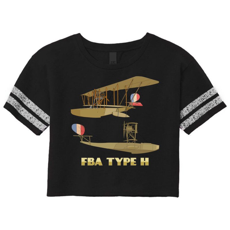 Fba Type H French Ww1 Flying Boat Biplane Diagram Scorecard Crop Tee by asotieroodak | Artistshot