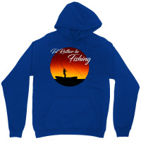 Id Rather Be Fishing Quote Unisex Hoodie | Artistshot