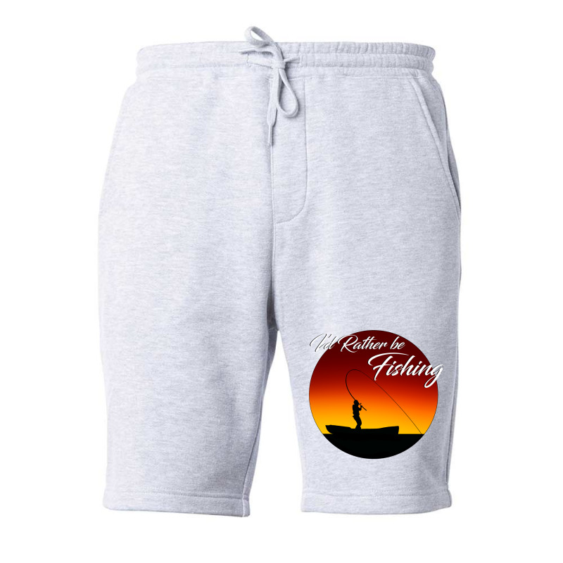 Id Rather Be Fishing Quote Fleece Short | Artistshot