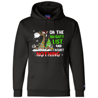 On The Naughty List And I Regret Nothing Horse Chr Champion Hoodie | Artistshot