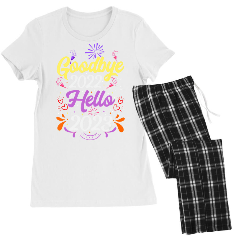 Goodbye 2022 Hello 2023 T Shirt Women's Pajamas Set | Artistshot