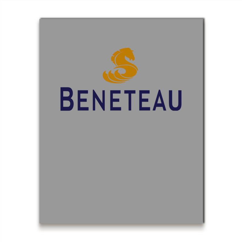 Beneteau Yacht Blue Metal Print Vertical | Artistshot