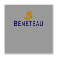 Beneteau Yacht Blue Metal Print Square | Artistshot