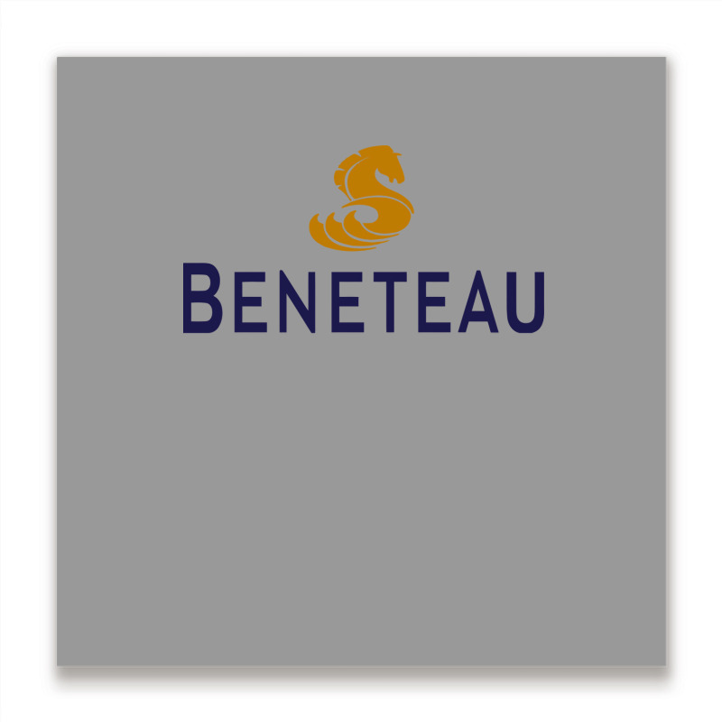 Beneteau Yacht Blue Metal Print Square | Artistshot